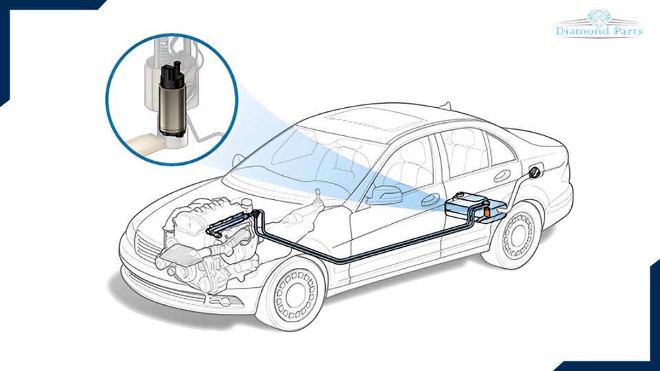 محل قرارگیری پمپ بنزین در خودرو