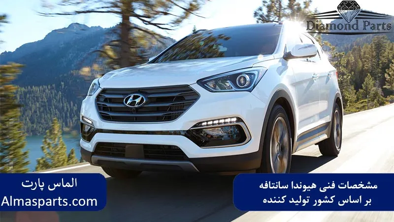 مشخصات فنی هیوندا سانتافه بر اساس کشور تولید کننده
