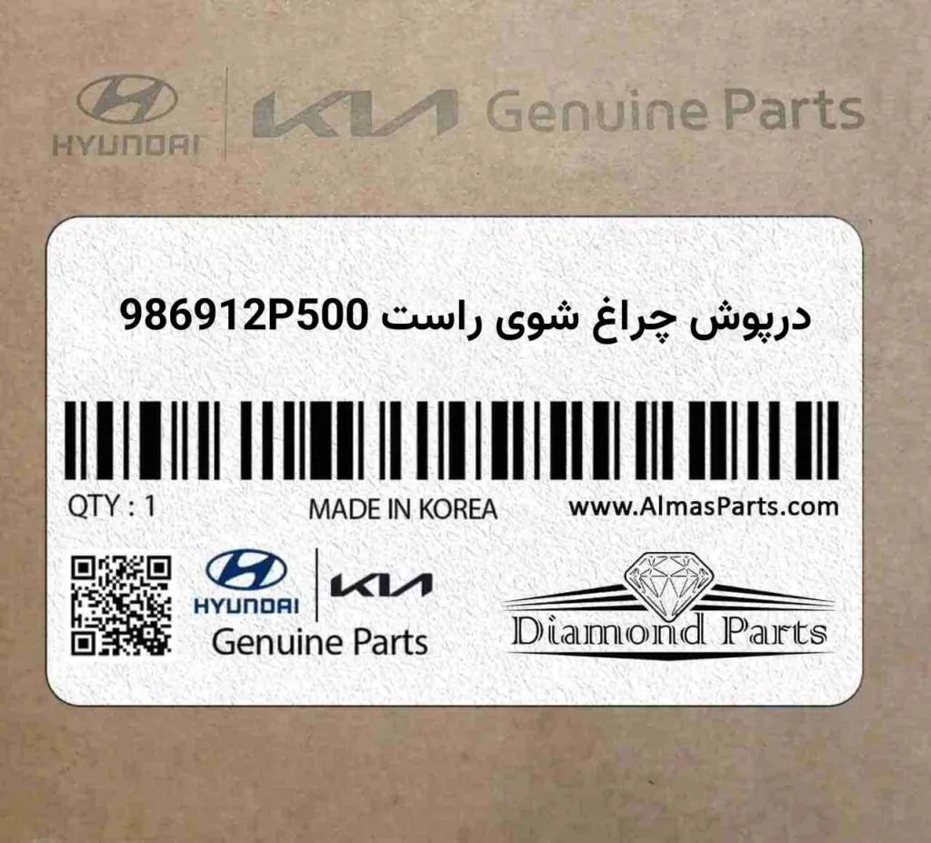 درپوش چراغ شوی راست 986912P500